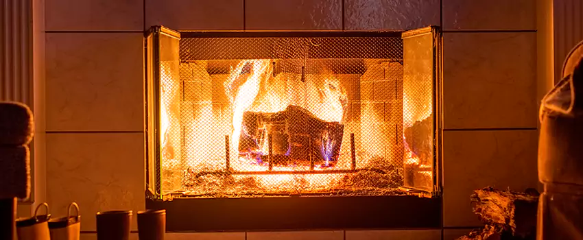 Mendota Hearth Landscape Fireplace Installation in Manchester, Missouri