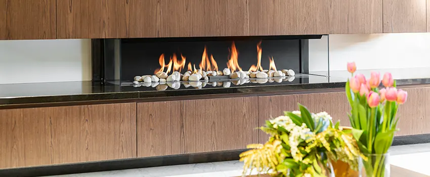 Double-height Fireplace Design Refurbishment in Manchester, Missouri